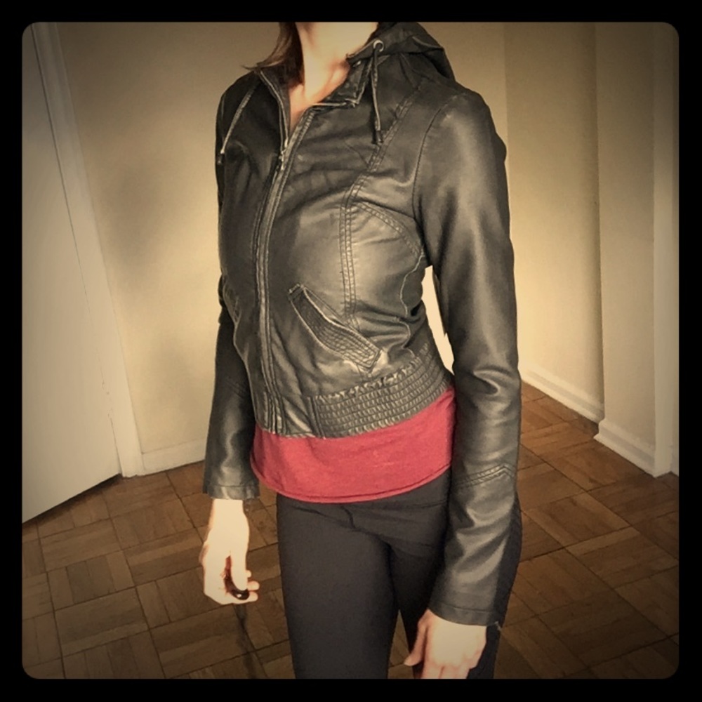 Billabong Faux Leather Coat